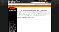 Desktop Screenshot of driveshaftpower.com