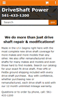 Mobile Screenshot of driveshaftpower.com