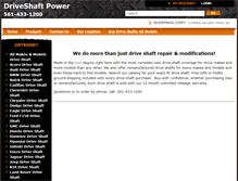 Tablet Screenshot of driveshaftpower.com